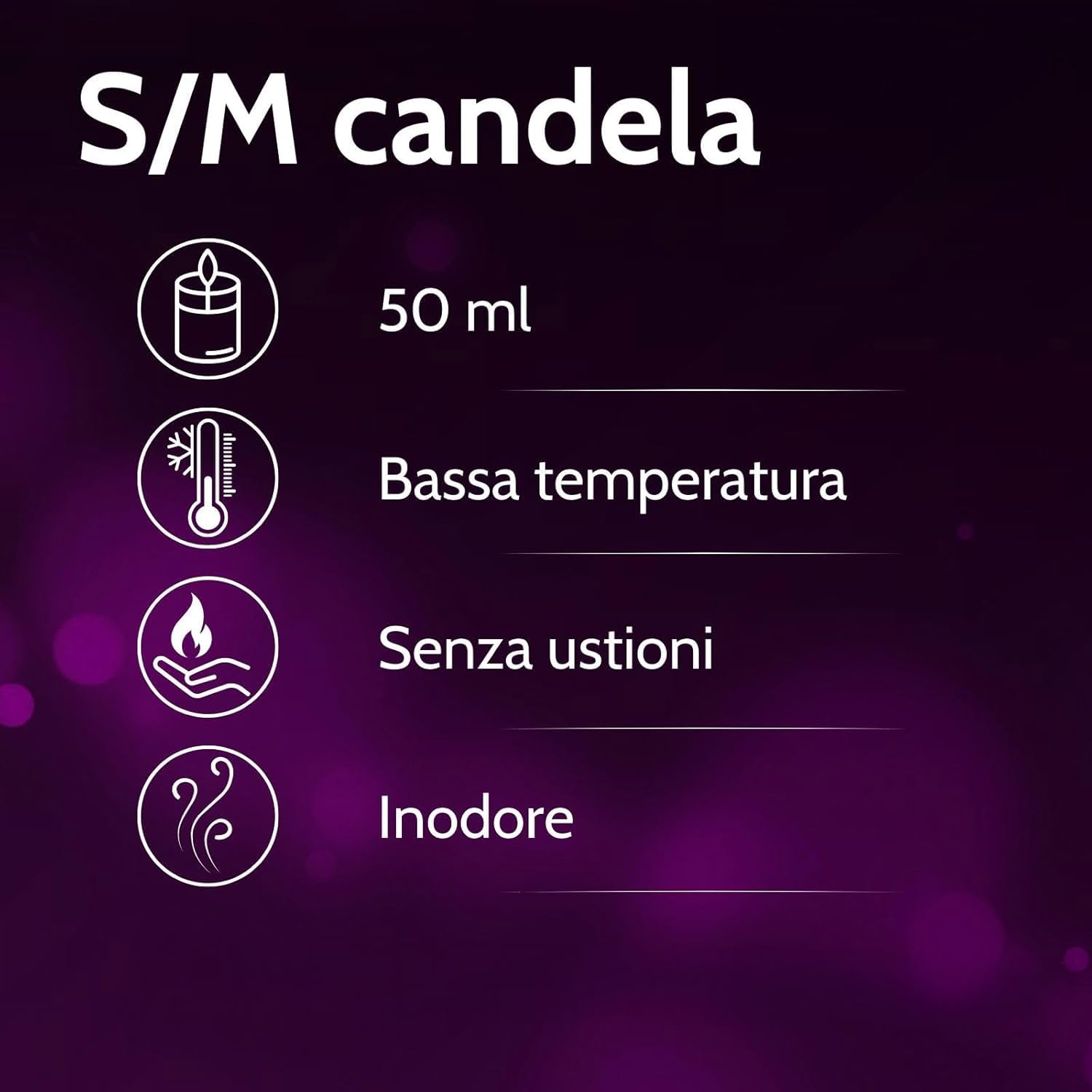 AMOR Vibratissimo Mystic Black Candela Massaggio 50 ml