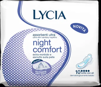 Lycia Night Comfort Assorbenti Notte Ultra Sottili