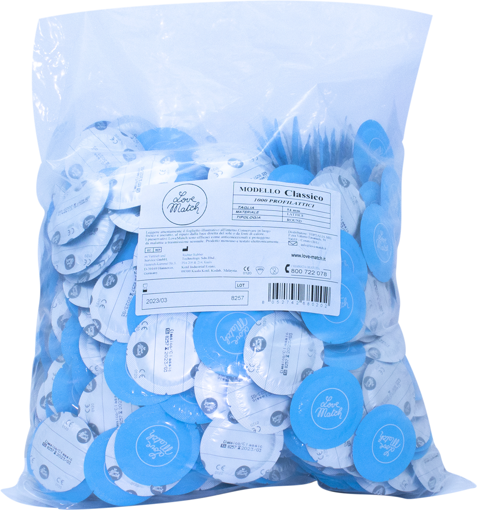 Love Match Classico preservativi classici 1000 pezzi