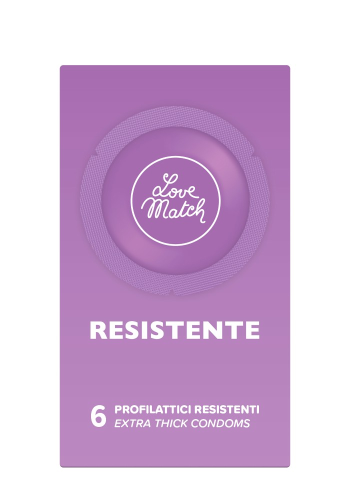 Love Match Resistente Preservativi 6 Pezzi Spessi