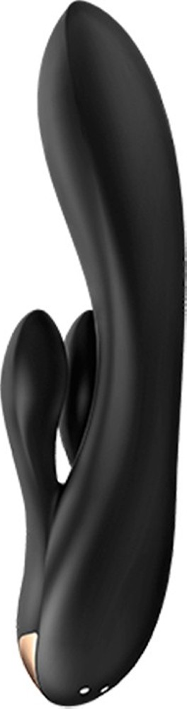 Satisfyer Double Flex vibratore rabbit rosso con app 20 cm silicone