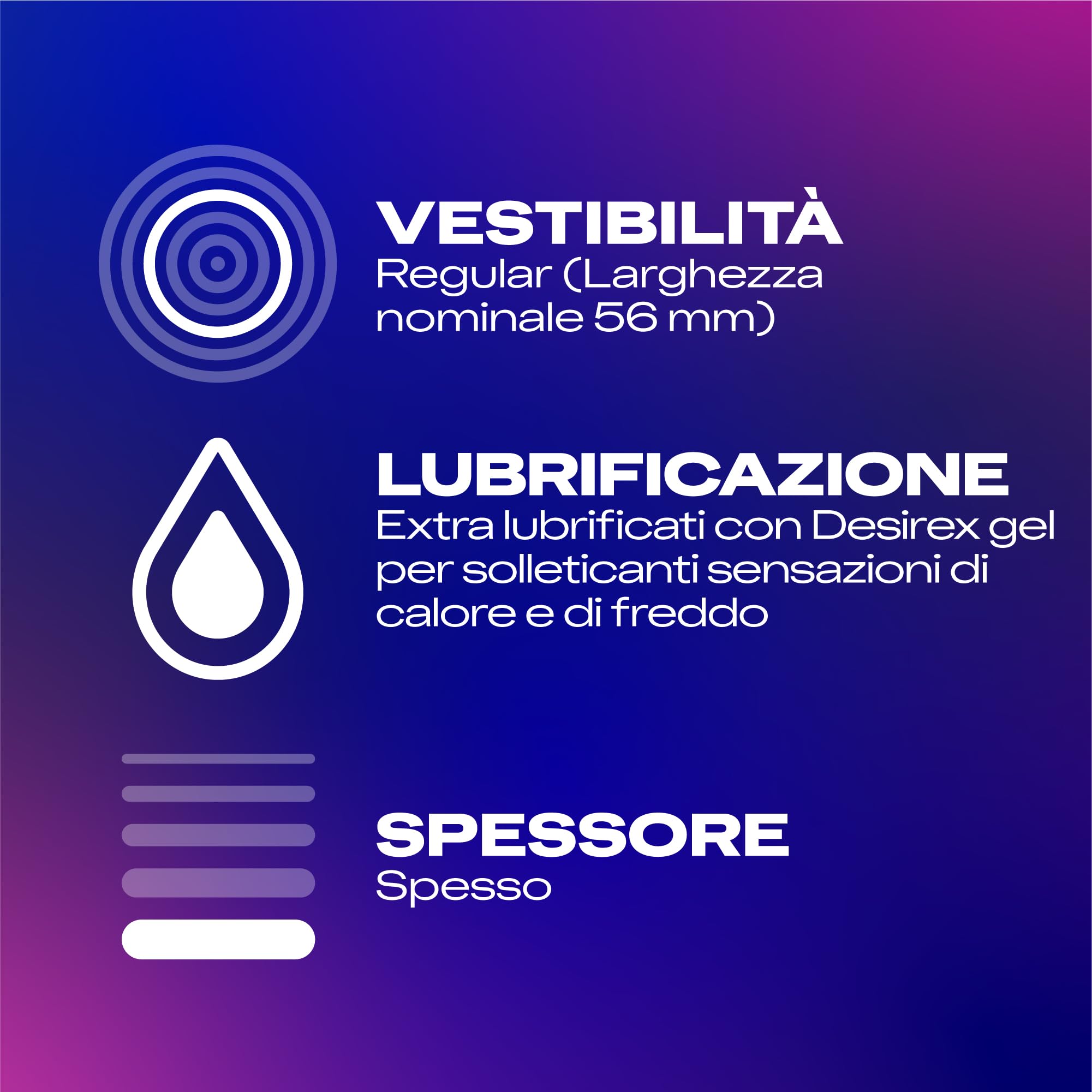 Durex Intense Profilattici Stimolanti 6 Pezzi Nervature