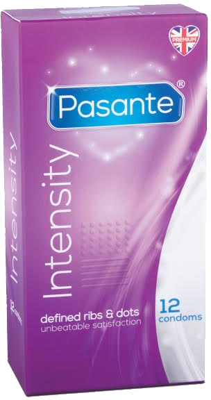 Pasante Ribs & Dots preservativi stimolanti 12 pezzi