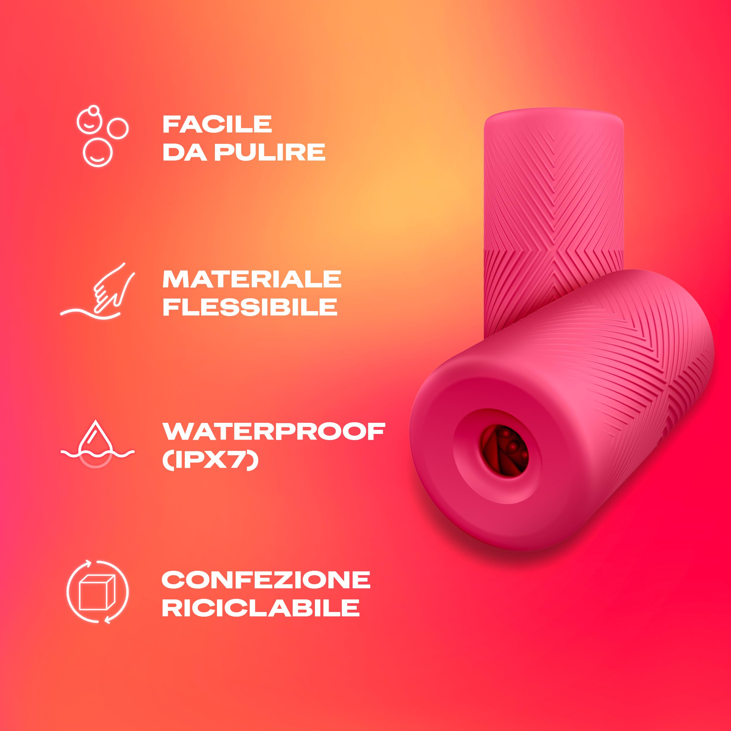 Durex Masturbatore Uomo sex toy sleeve silicone nervature