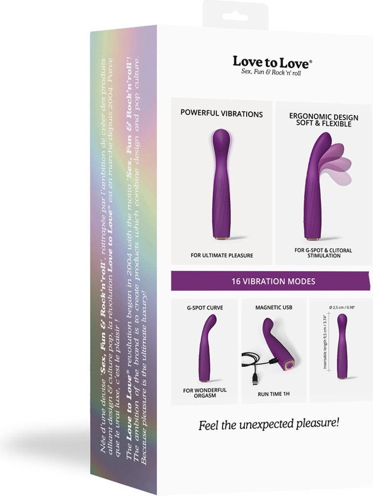 Love to Love Feel Me vibratore punto G ricaricabile