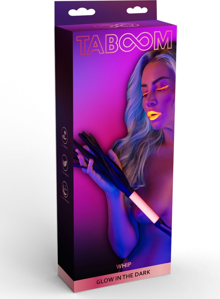 Taboom Whip frustino fosforescente manico rosa glow