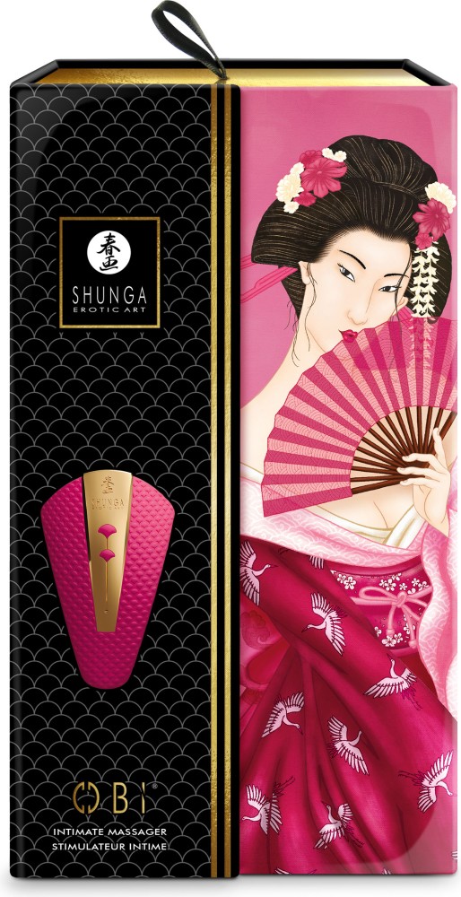 Shunga Obi stimolatore clitorideo magenta ricaricabile