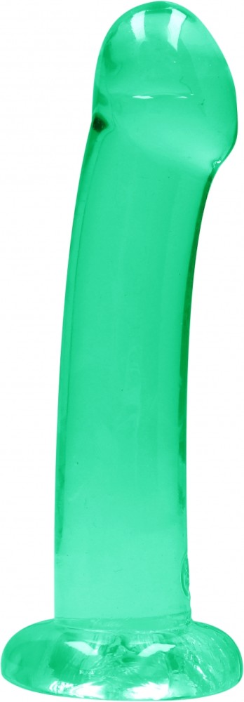 RealRock Crystal Clear 6,7" dildo con ventosa turchese