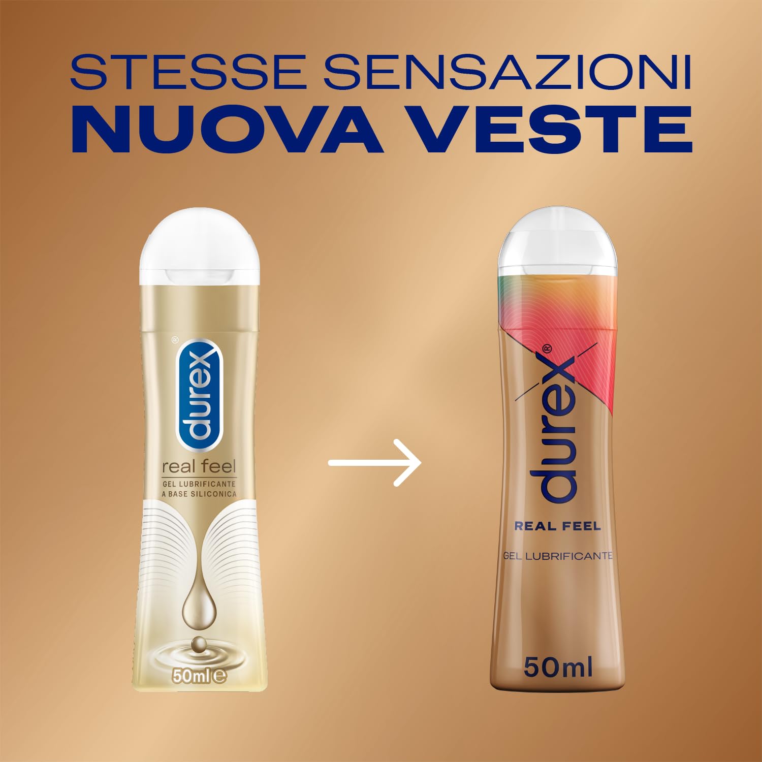 Durex Real Feel gel lubrificante 50 ml siliconico