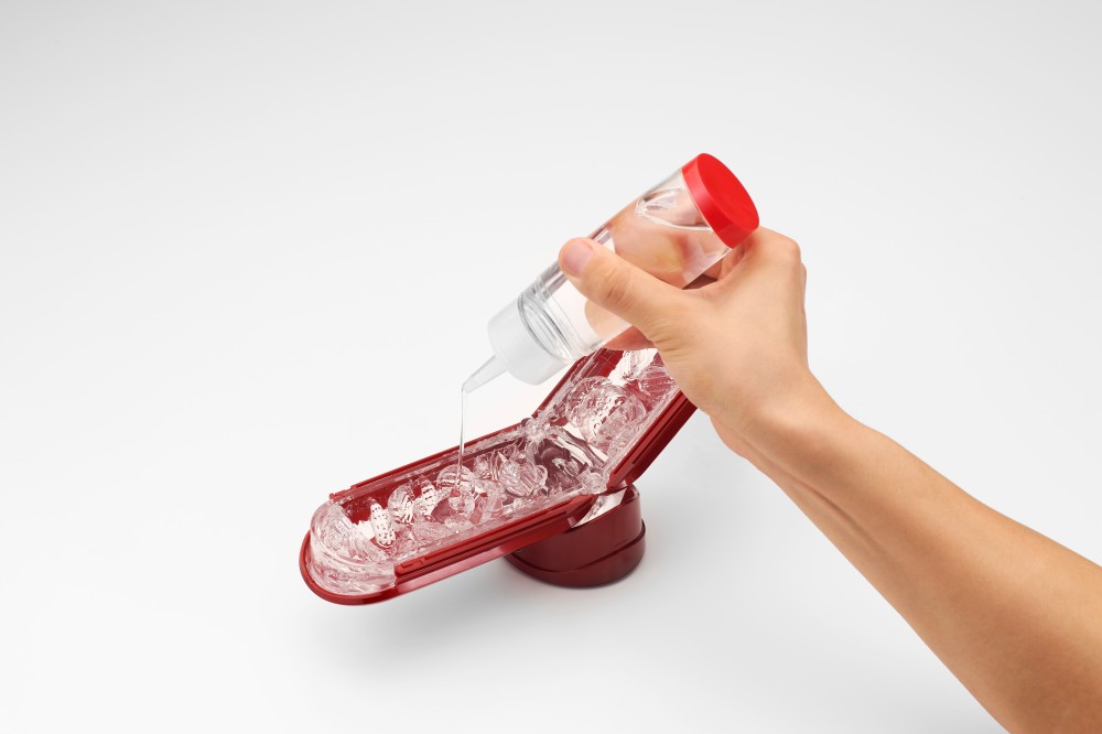 Tenga Flip Zero Red masturbatore uomo set con Warmer