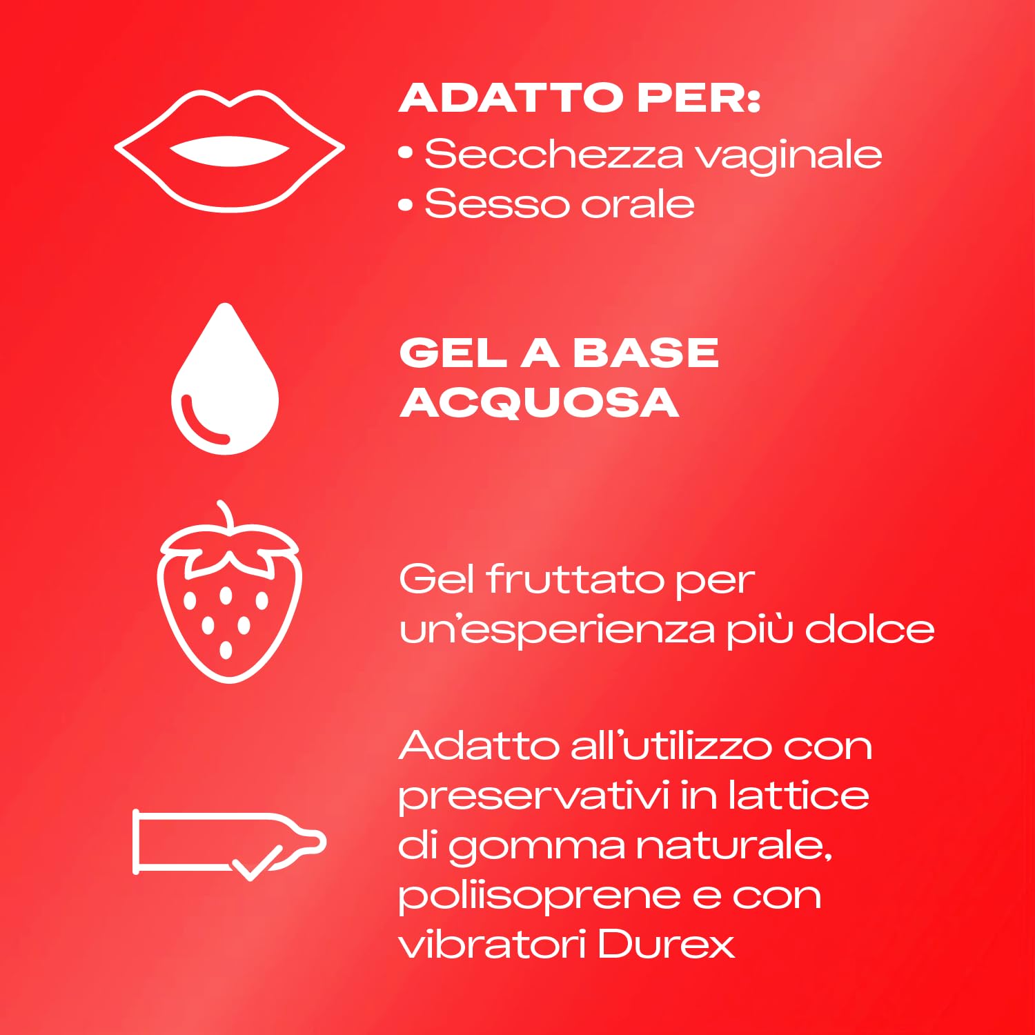 Durex Strawberry gel lubrificante 50 ml fragola
