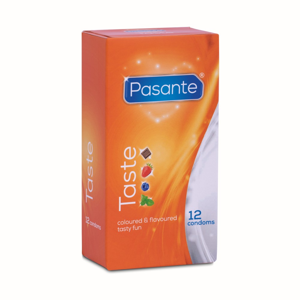 Pasante Taste preservativi aromatizzati 12 pezzi