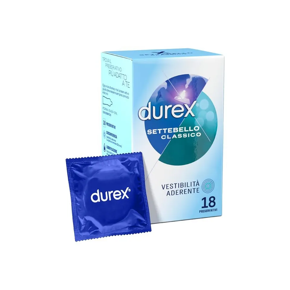 Durex Settebello Classico preservativi classici 18 pz