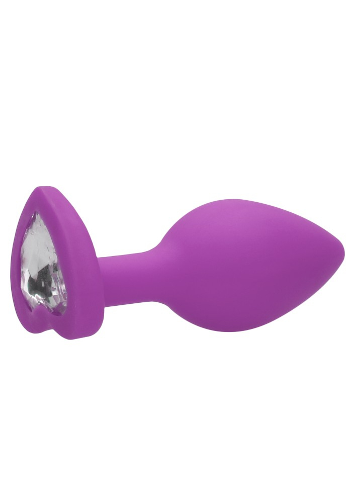 Ouch! Diamond Heart Regular plug anale viola silicone