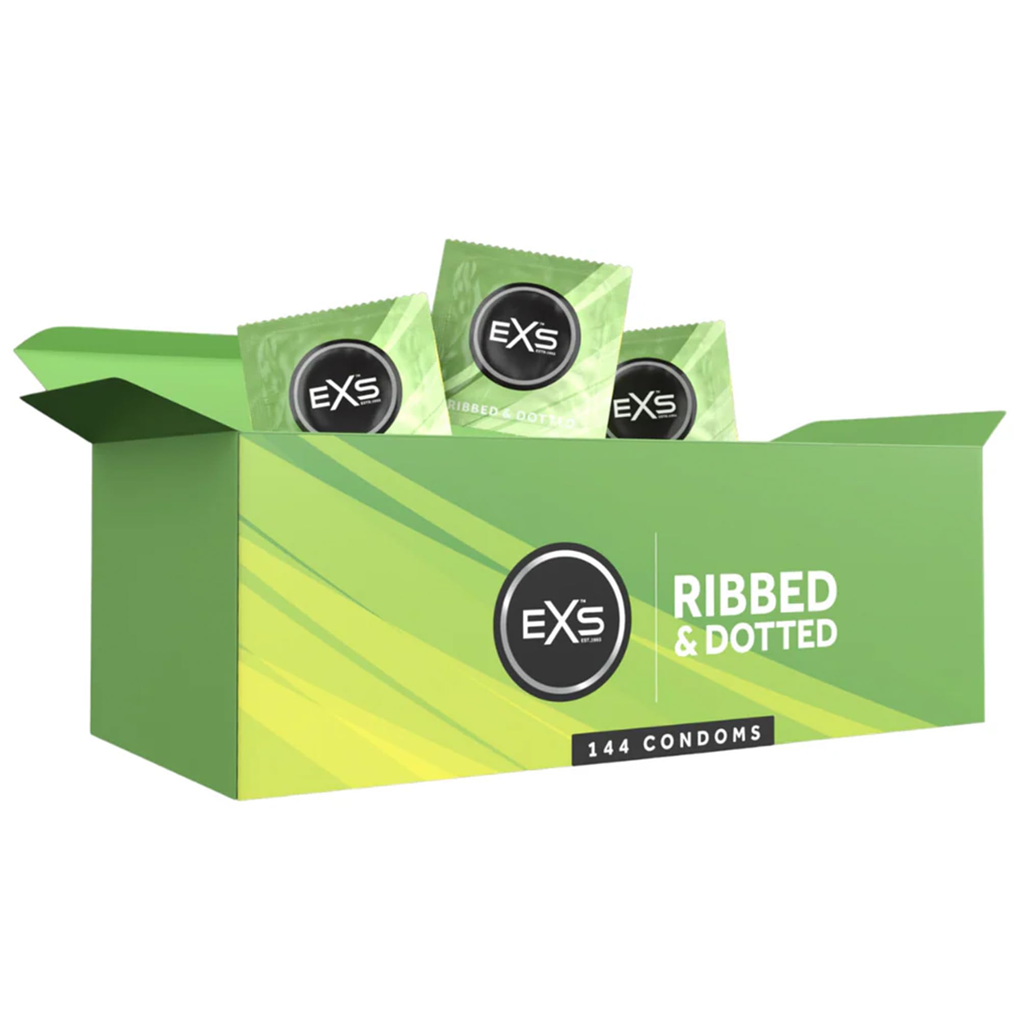 EXS Preservativi 12 Pezzi con Rilievi e Pallini