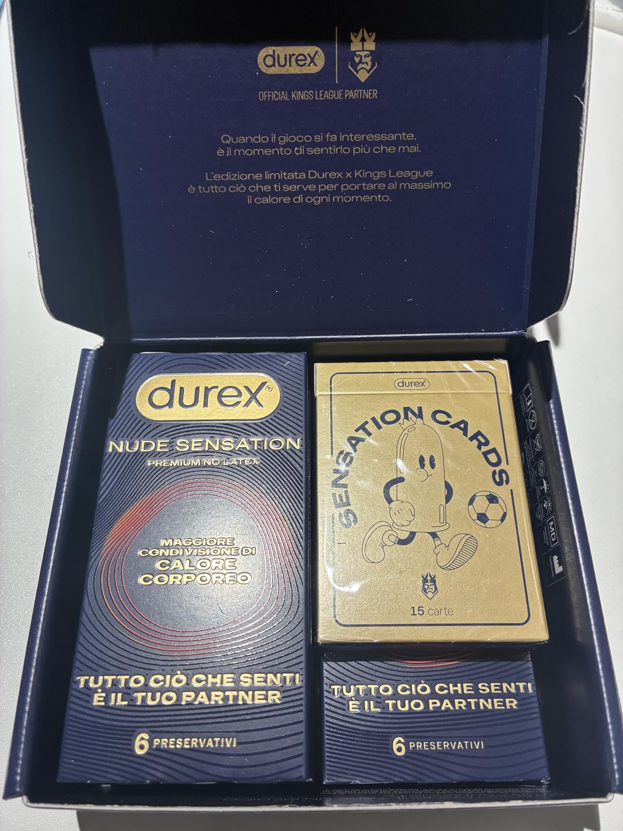 Durex Kings Nude Sensation preservativi 18 pezzi nitrile
