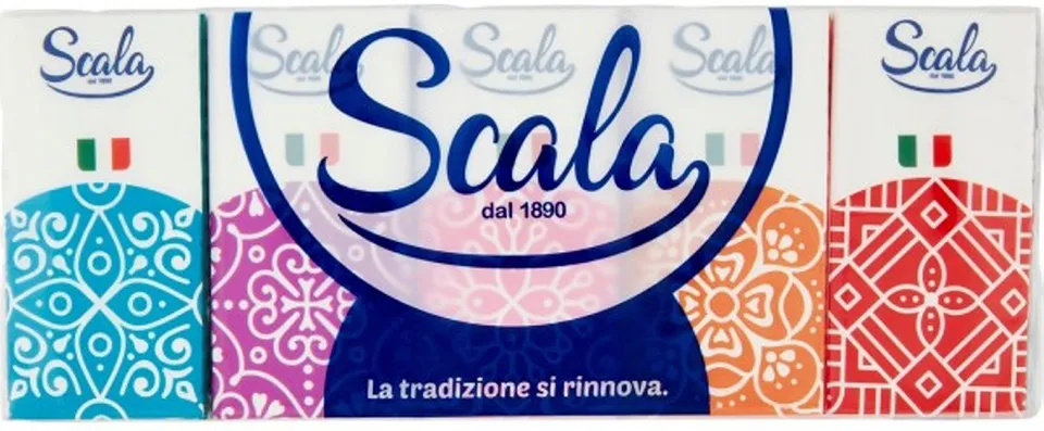 Scala 4 Veli fazzolettini 4 veli 10 pacchetti