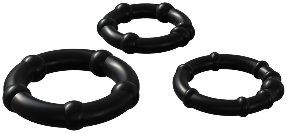 Wooomy Babooom set 3 anelli fallici elastici