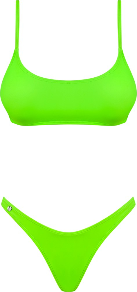 Obsessive Mexico Beach bikini verde fluo sportivo