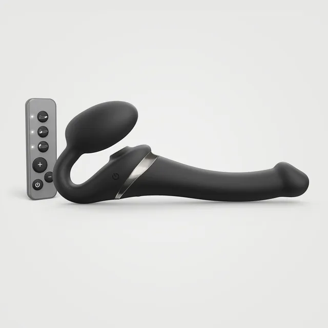 Strap-on-me Multi Orgasm Bendable strap-on nero vibrante