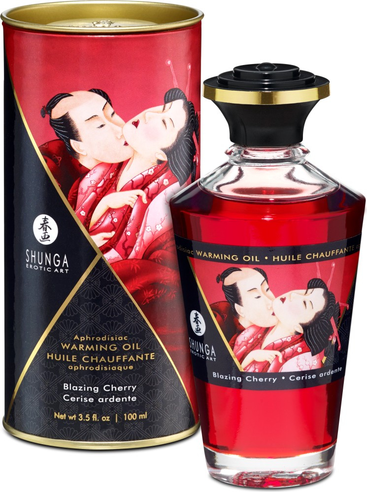 Shunga Aphrodisiac Oil Cherry olio massaggio 100ml edibile