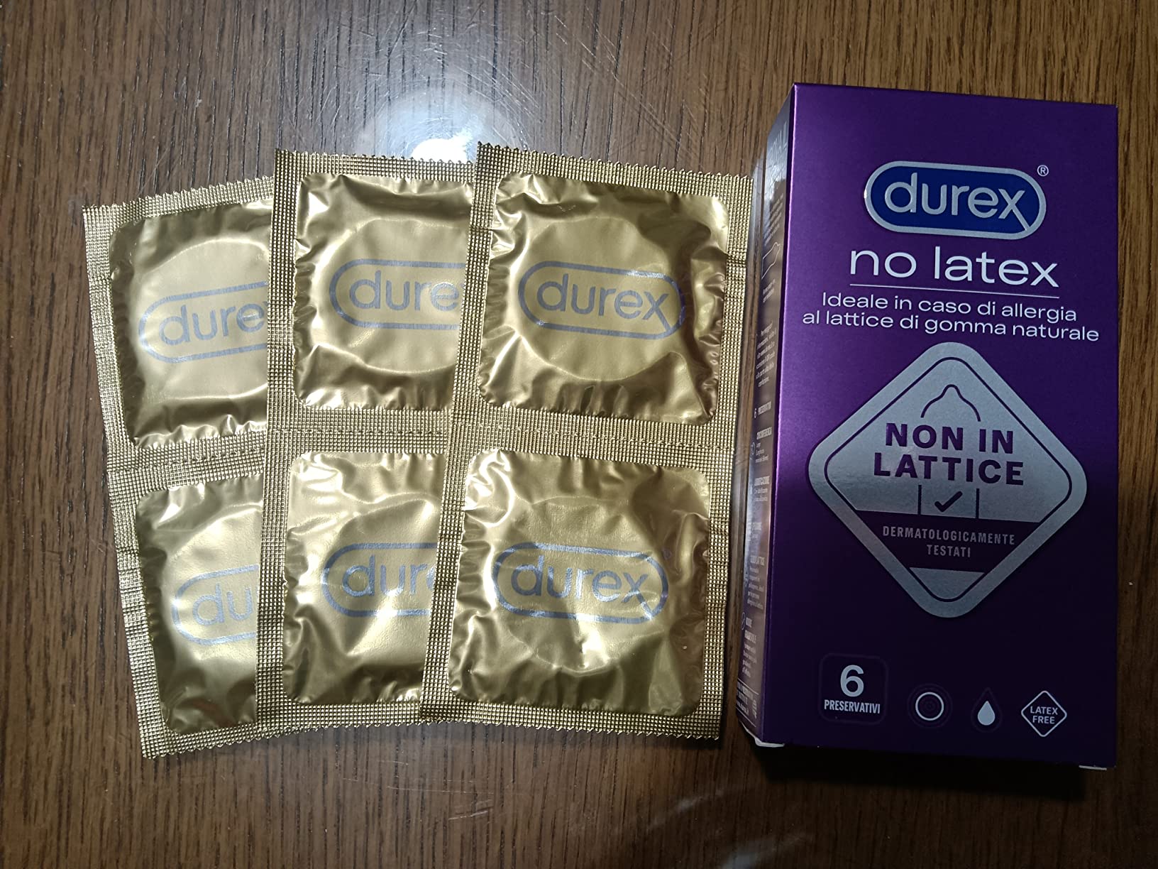 Durex No Latex preservativi senza lattice 6 pezzi