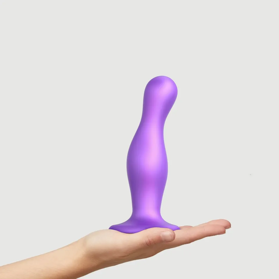 Strapon-me Dildo Plug Curvy L dildo ventosa viola silicone