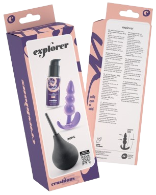 Crushious Explorer kit anale con plug e doccia