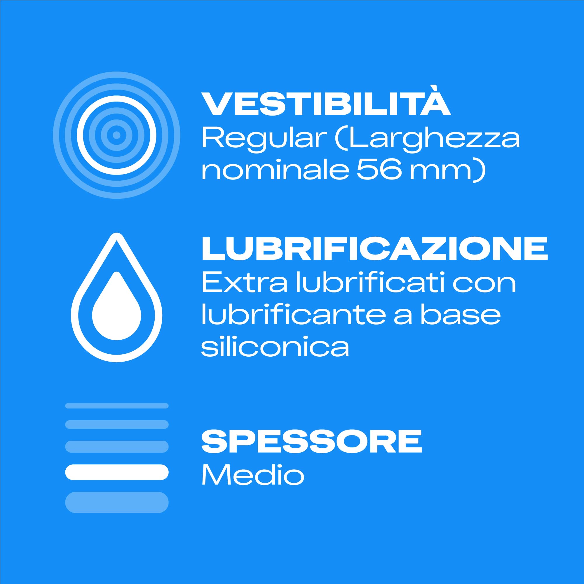 Durex Settebello Jeans preservativi 52.5 mm 3 pezzi aderenti