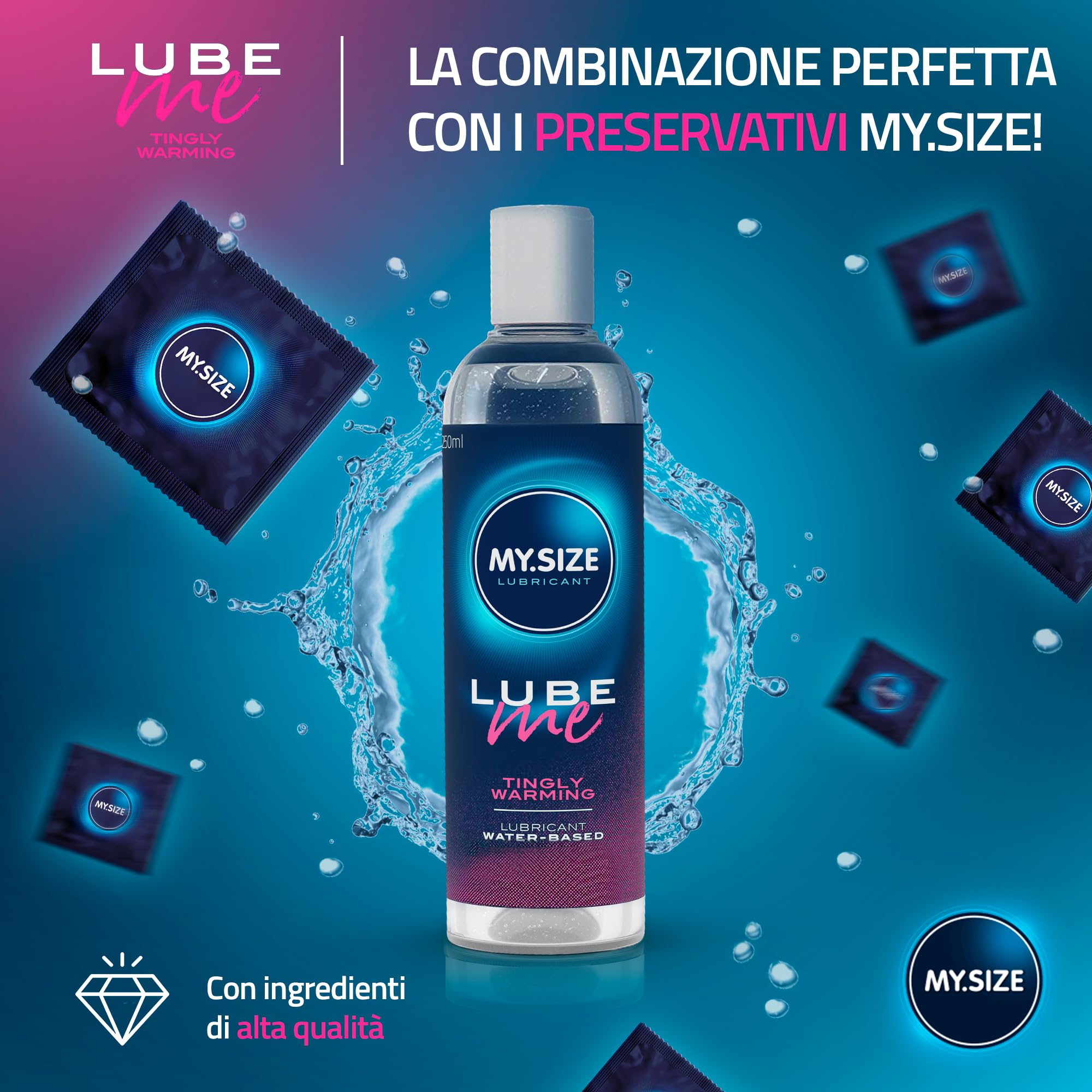 MY.SIZE PRO Lube Me lubrificante riscaldante 250 ml