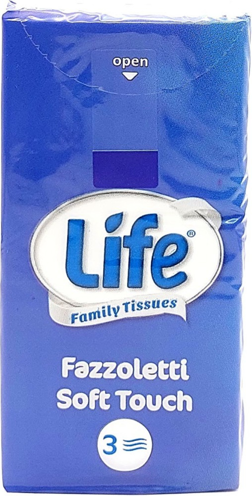 Life fazzoletti 3 veli 10 pacchetti da tasca