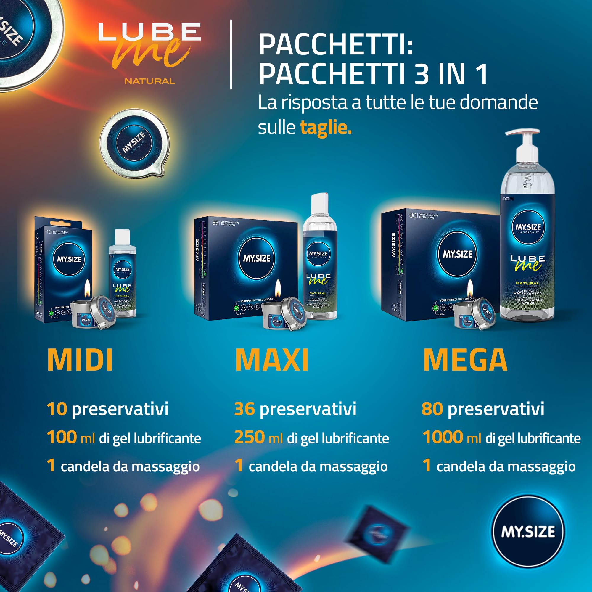 MY.SIZE PRO candela massaggi vaniglia 40 ml cocco