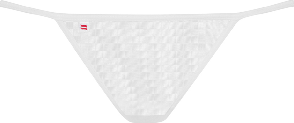 Obsessive Luiza Thong perizoma bianco ricamo