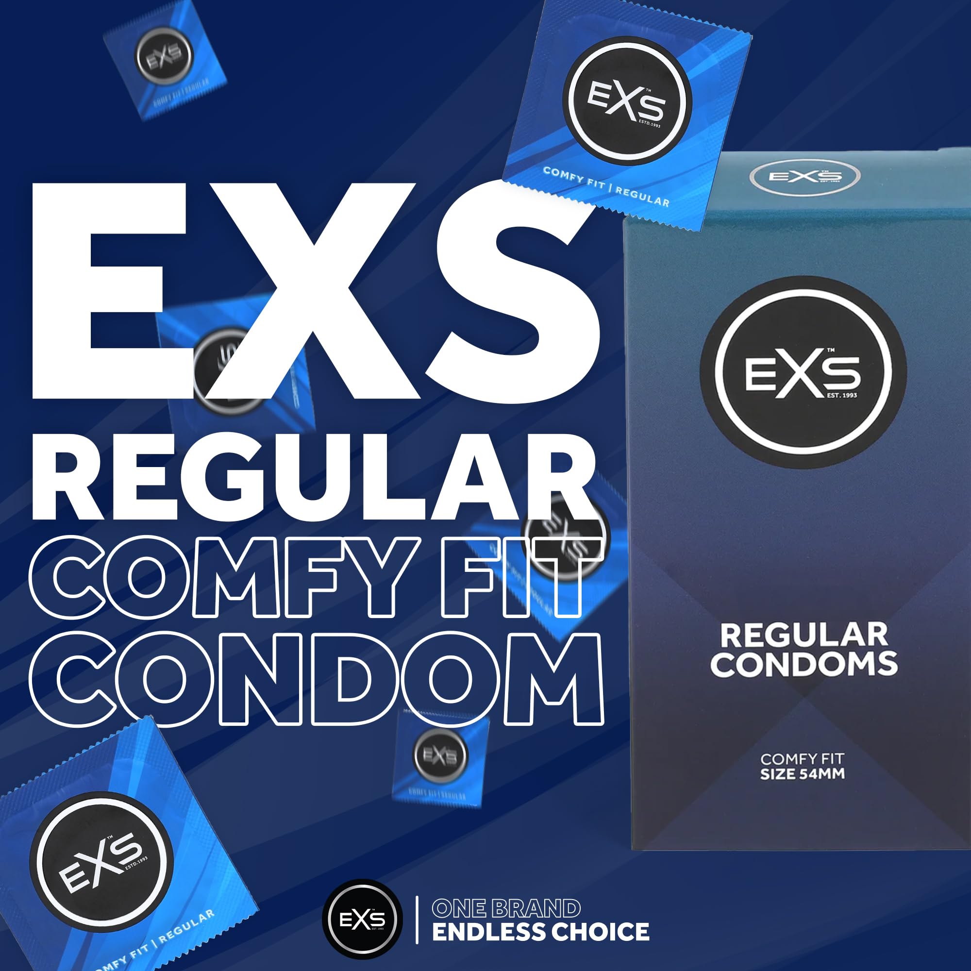 EXS Snug Fit 49mm Preservativi 144 Pezzi Aderenti