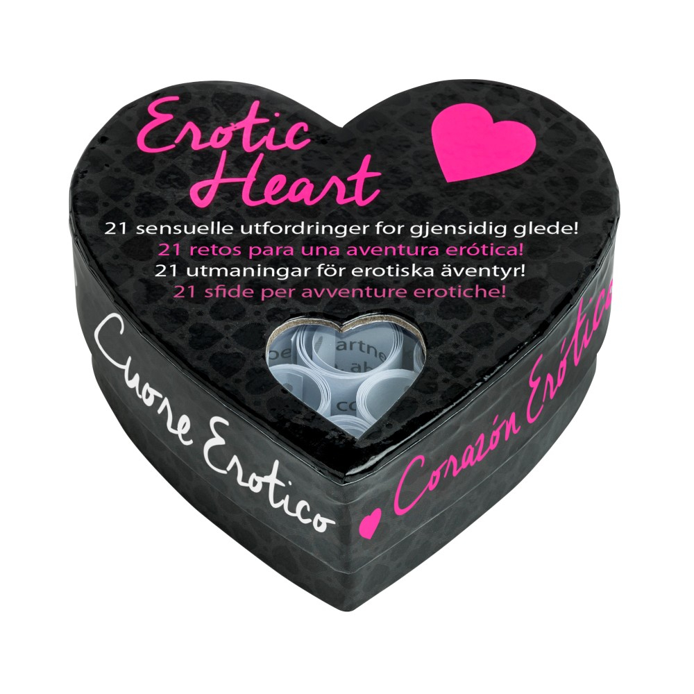 Tease & Please Erotic Heart Mini gioco di coppia 21 sfide
