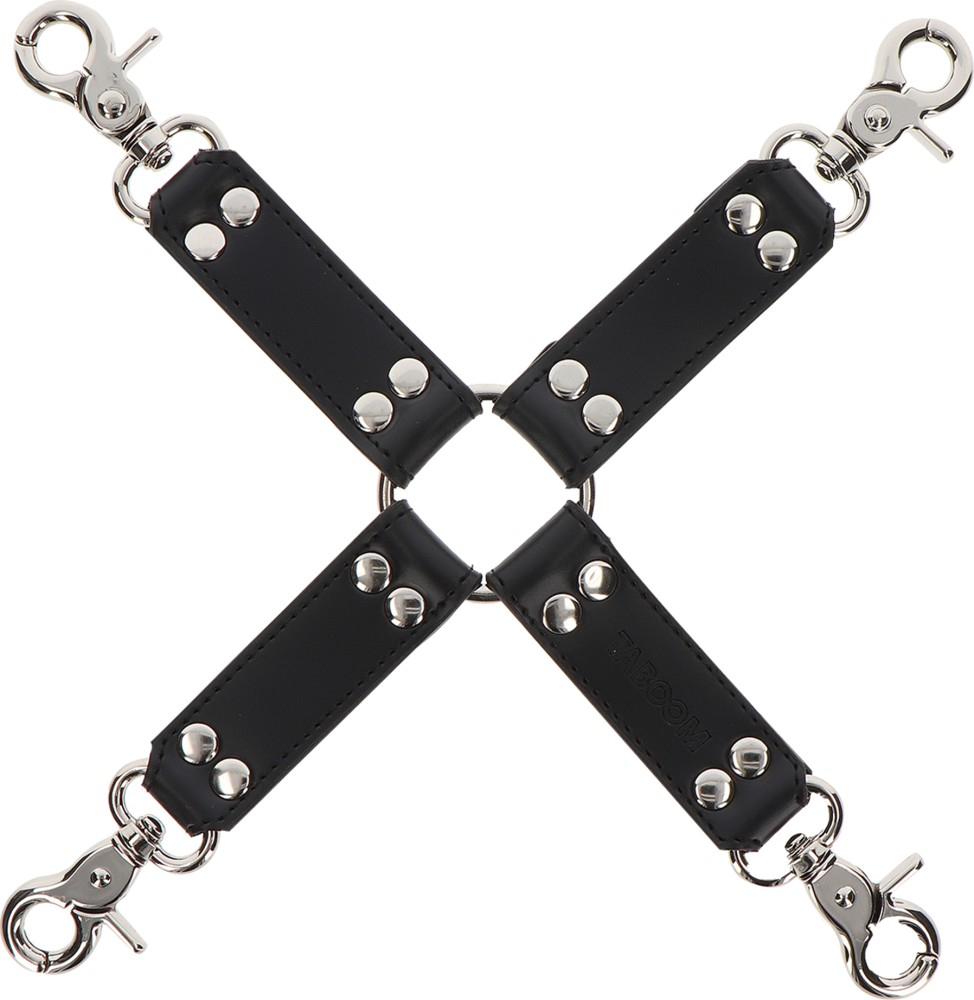 Taboom Hogtie costrittivo polsi caviglie nero ecopelle