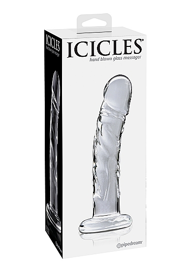 Pipedream Icicles No. 62 Dildo in Vetro Curvo G-Spot