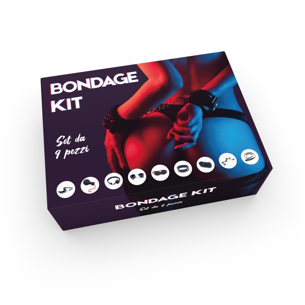 Playsure Bondage Kit set bondage 9 pezzi soft bondage