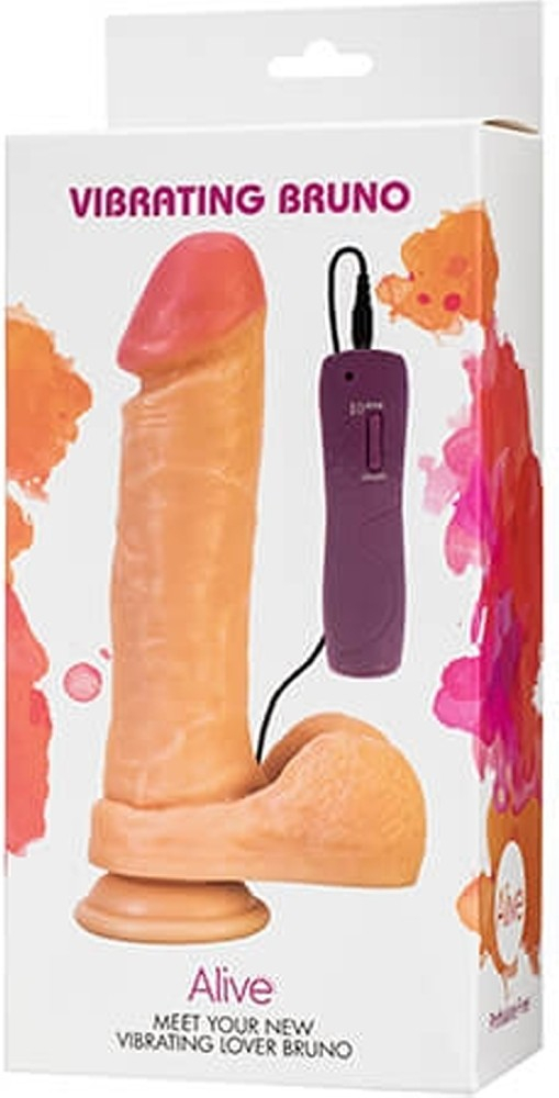 Alive Vibrating Bruno vibratore realistico telecomando PVC