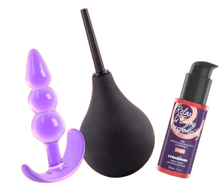Crushious Explorer kit anale con plug e doccia