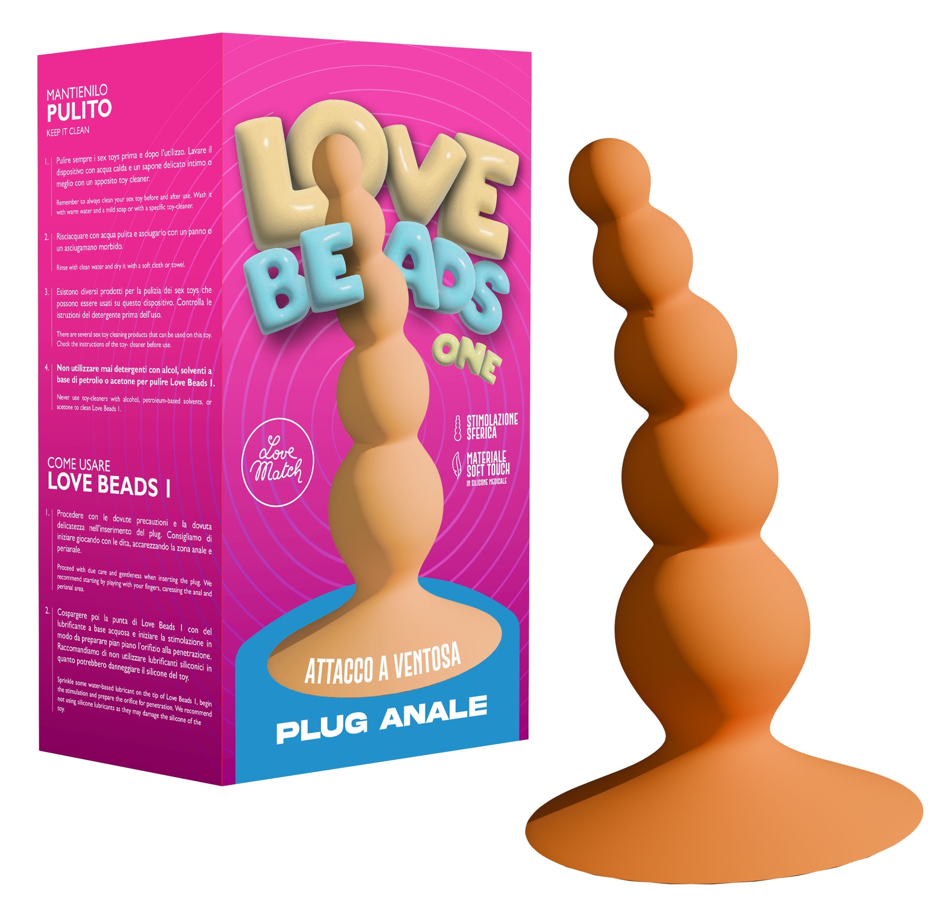 Love Match Love Beads 1 plug anale in silicone