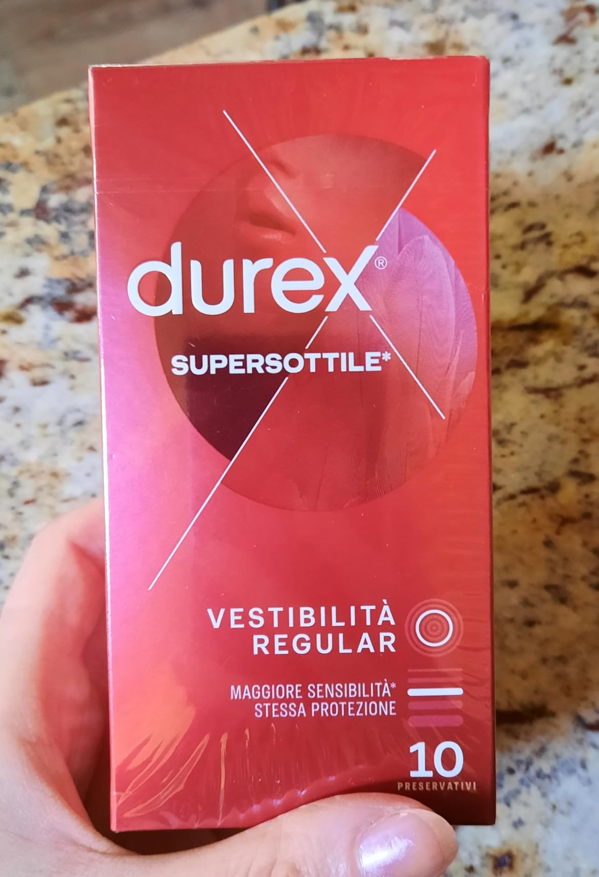 Durex SuperSottile Regular preservativi 10 pezzi ultrasottili
