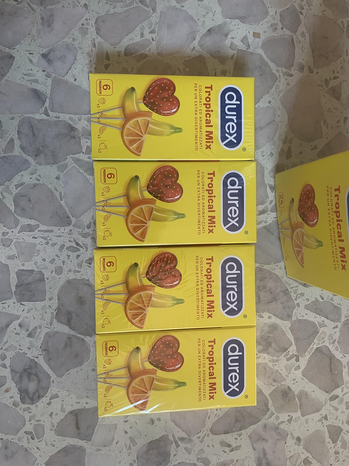 Durex Tropical preservativi aromatizzati 24 pezzi frutta