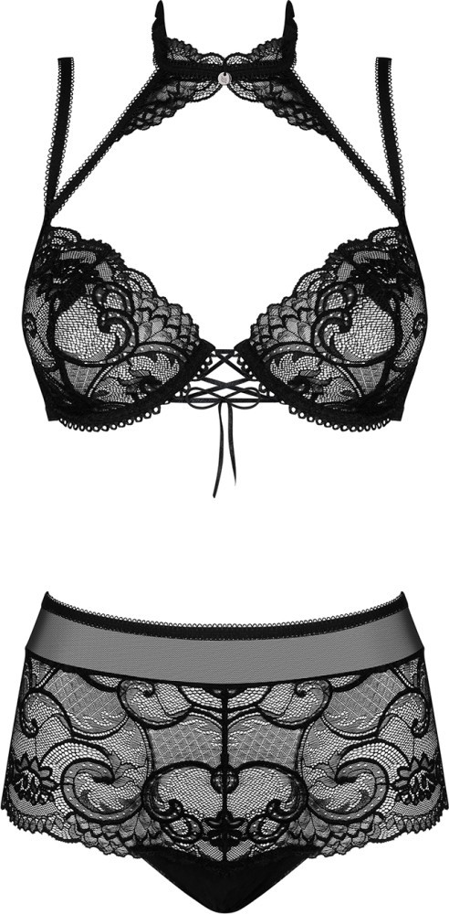 Obsessive Elizenes completino intimo pizzo nero S/M