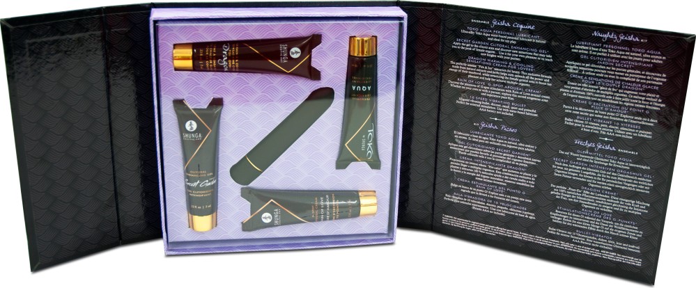 Shunga Naughty Geisha Kit kit piacere coppia 5 pezzi viaggio