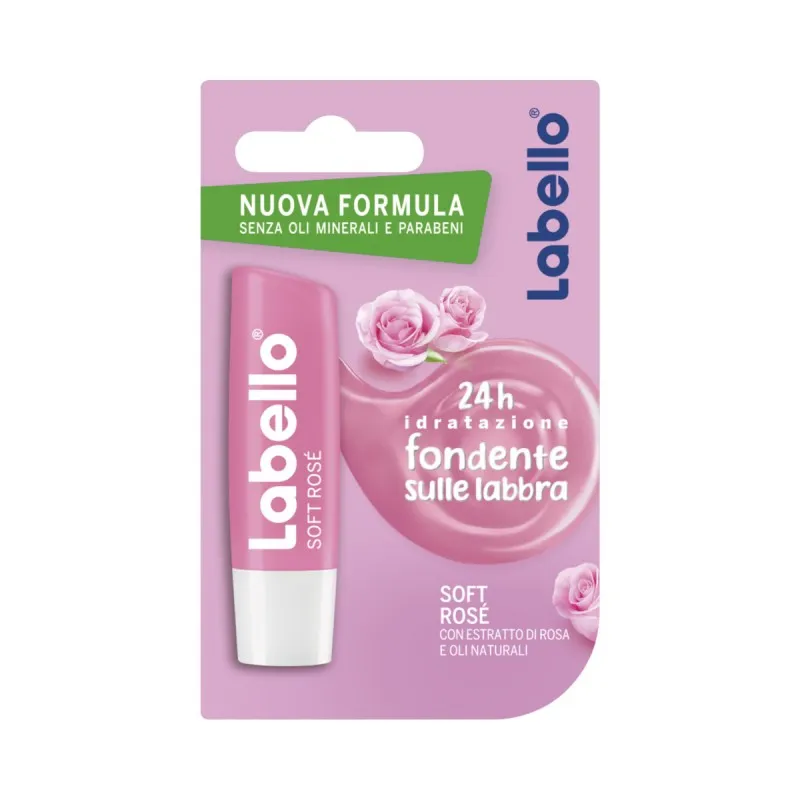 Labello Soft Rosé burrocacao rosa 24h idratante