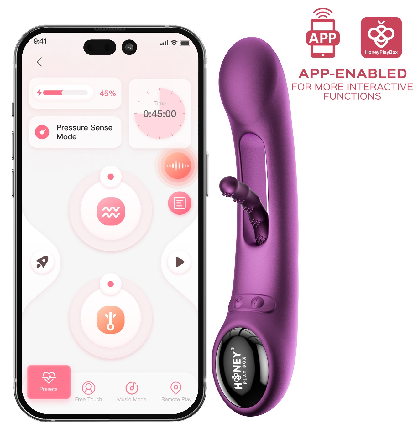 Honey Play Box Tempo vibratore rabbit con app punto G