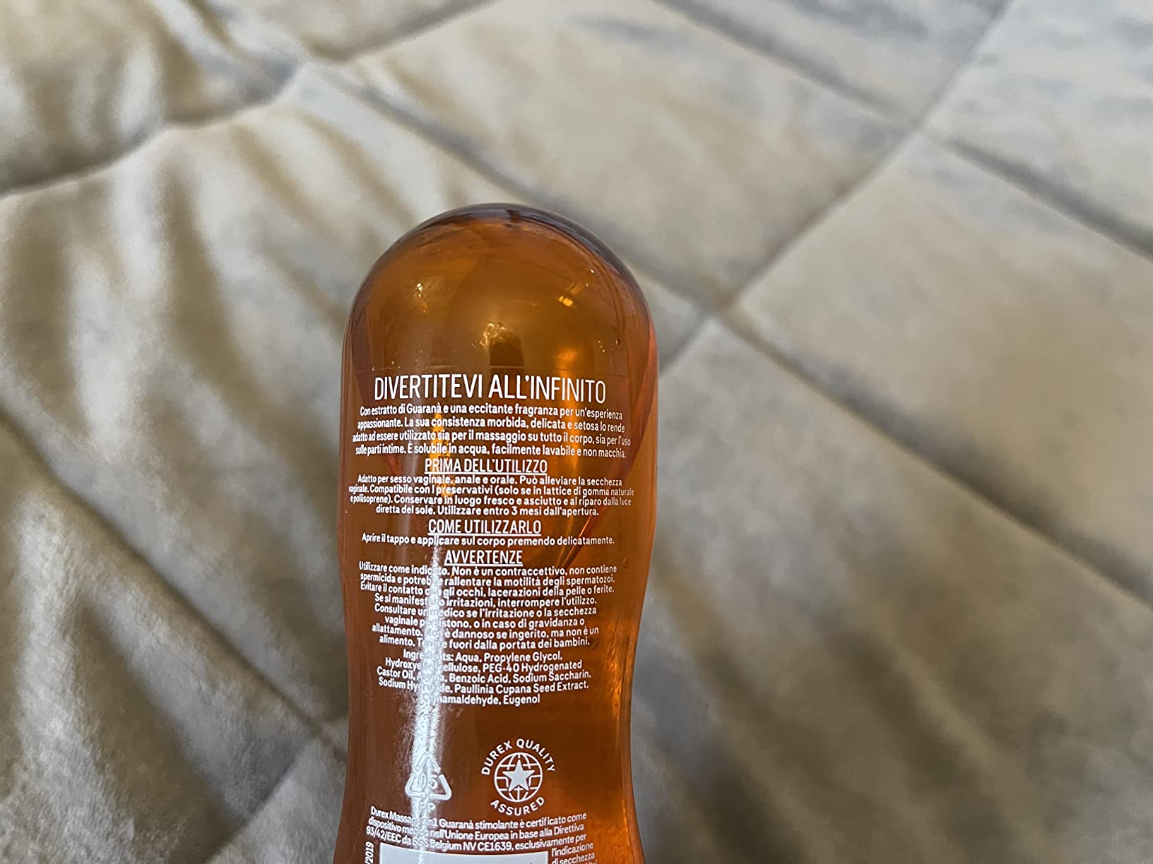 Durex Massage 2 in 1 lubrificante gel 200 ml base acqua