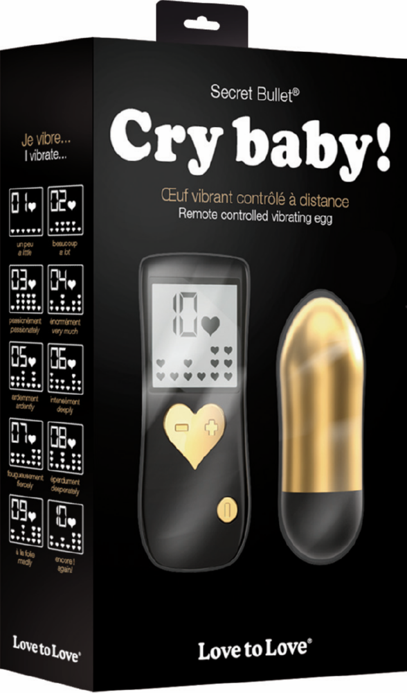 Love to Love Cry Baby Gold Ovetto Telecomando