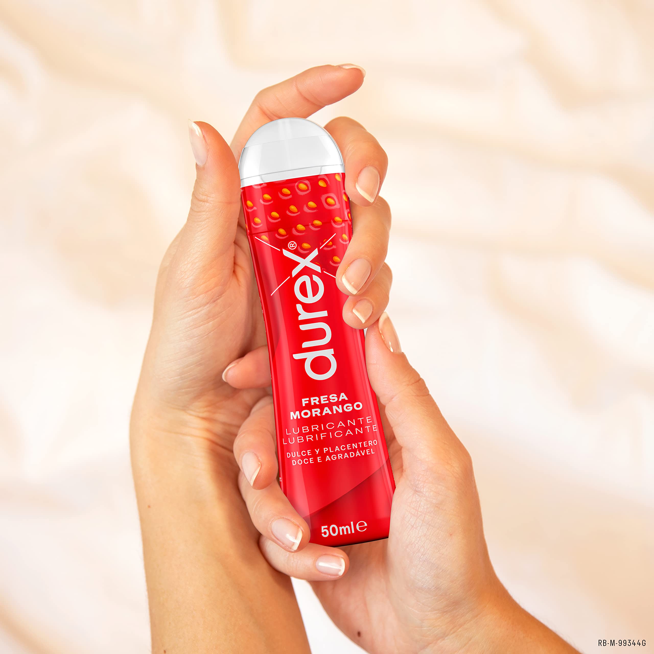 Durex Fragola lubrificante intimo 2x50 ml gusto fragola